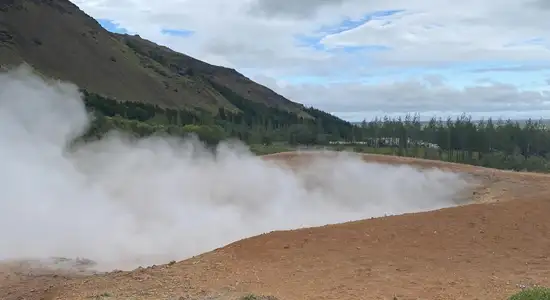 geyser et volcan
