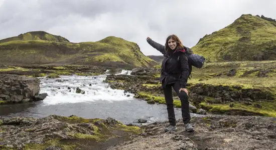 rabdonnée à Landmannalaugar
